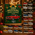 Mustang-julekalender 2026 — overraskelsessamling med bildesign til 24 dage