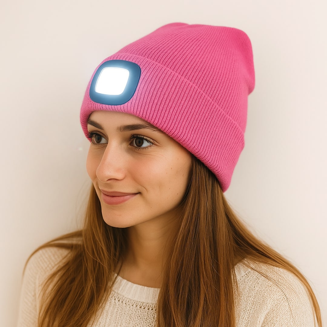 LumiMütze LED Light Beanie — Warm Winter Hat with Integrated Front Light