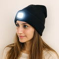 LumiMütze LED Light Beanie — Warm Winter Hat with Integrated Front Light
