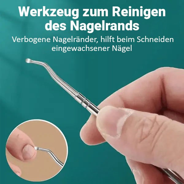 NagelPedi set de manucure en acier inoxydable — coupe-ongles, ciseaux à ongles de pieds et outils de précision