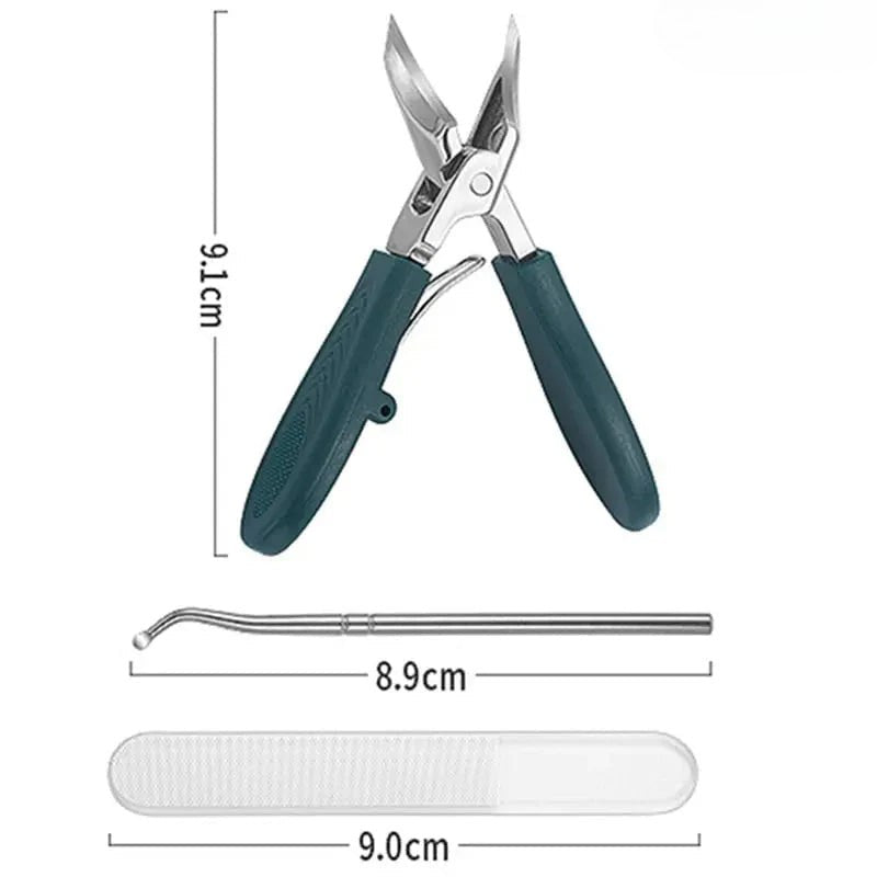 NagelPedi set de manucure en acier inoxydable — coupe-ongles, ciseaux à ongles de pieds et outils de précision