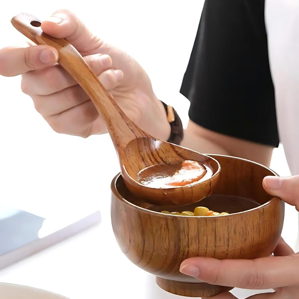 Wooden Soup Ladle - Single Piece | Ka-mostore