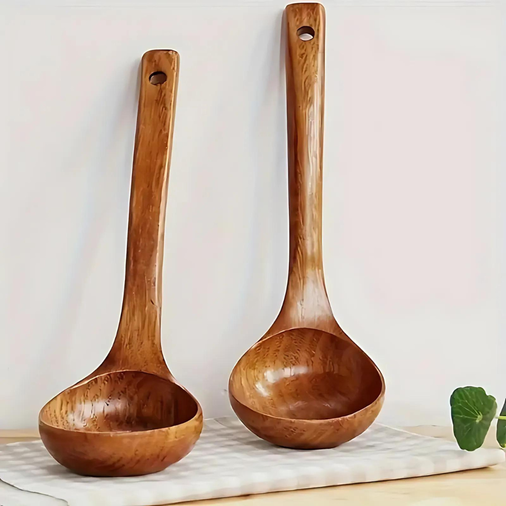 Wooden Soup Ladle - Single Piece | Ka-mostore