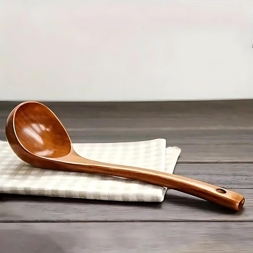 Wooden Soup Ladle - Single Piece | Ka-mostore