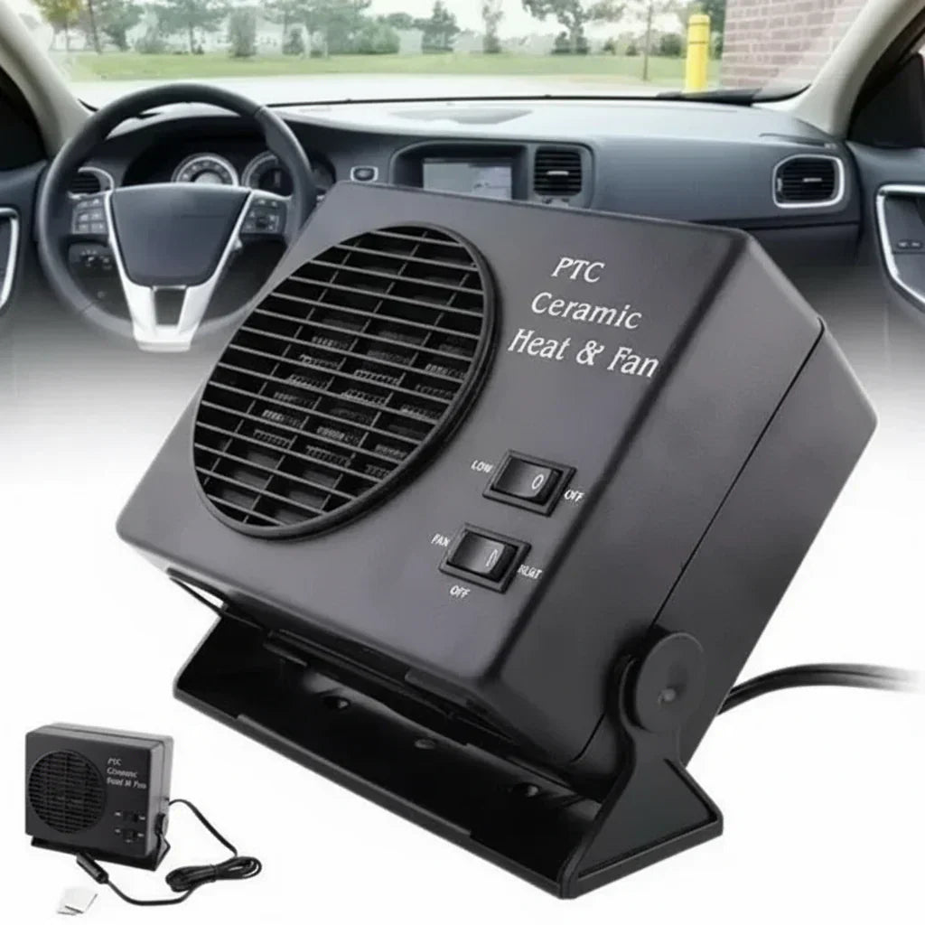 12V Ceramic Car Heater Fan | 150W-300W | Portable Defroster w/ Automatic Thermostat | Ka-mostore