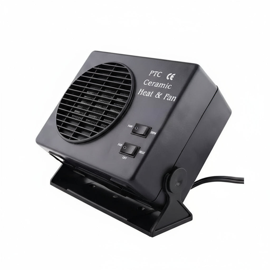 12V Ceramic Car Heater Fan | 150W-300W | Portable Defroster w/ Automatic Thermostat | Ka-mostore