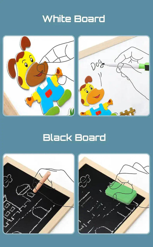 2-in-1 Montessori Drawing Board – Creative Learning & Reusable Children's Drawing Set | Ka-mostore