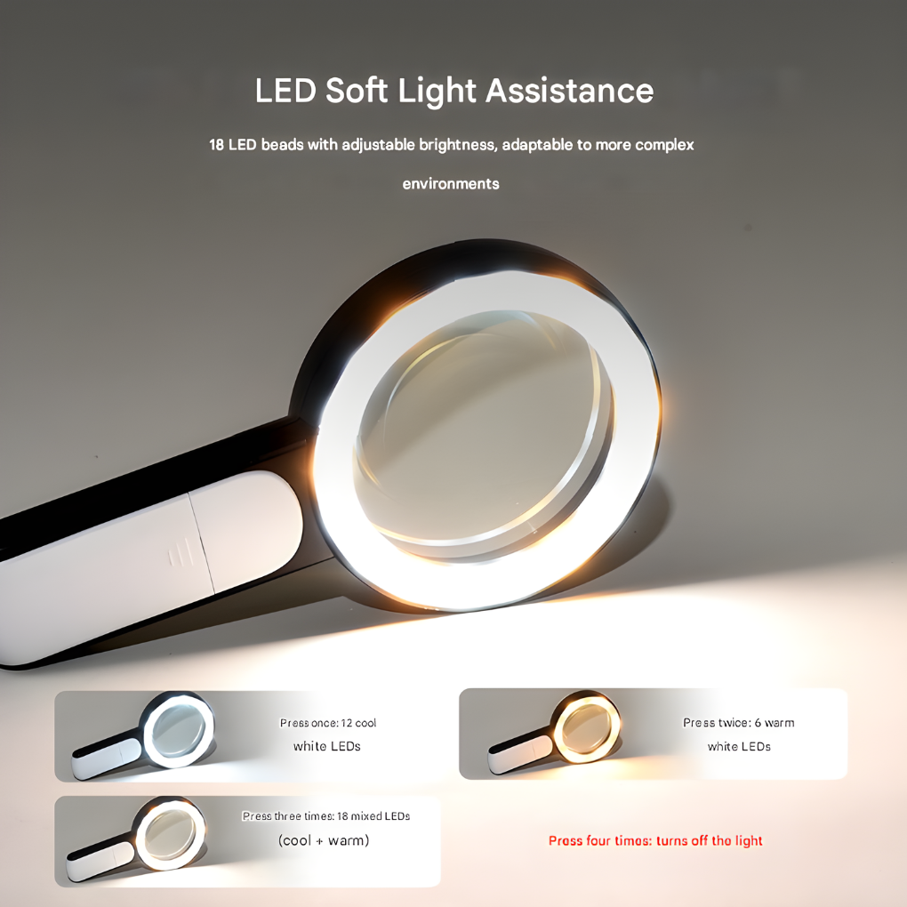 20x Optical Magnifier with Ergonomic Grip | Ka-mostore