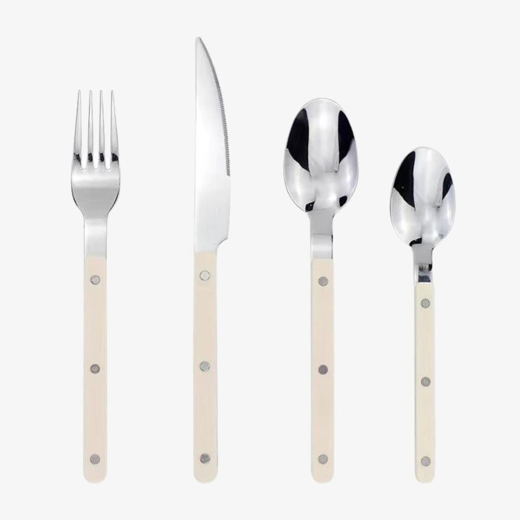24-piece stainless steel cutlery set with engraving | Ka-mostore