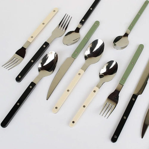 24-piece stainless steel cutlery set with engraving | Ka-mostore