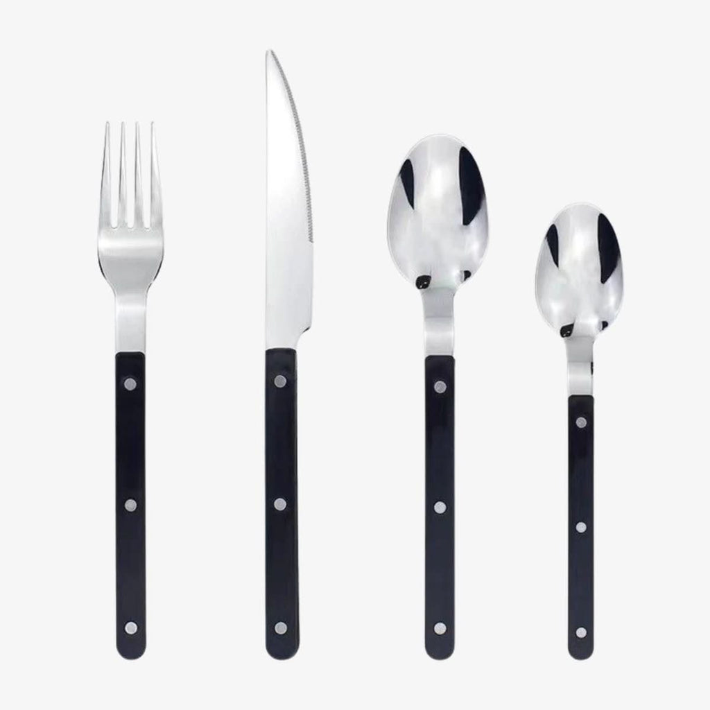 24-piece stainless steel cutlery set with engraving | Ka-mostore