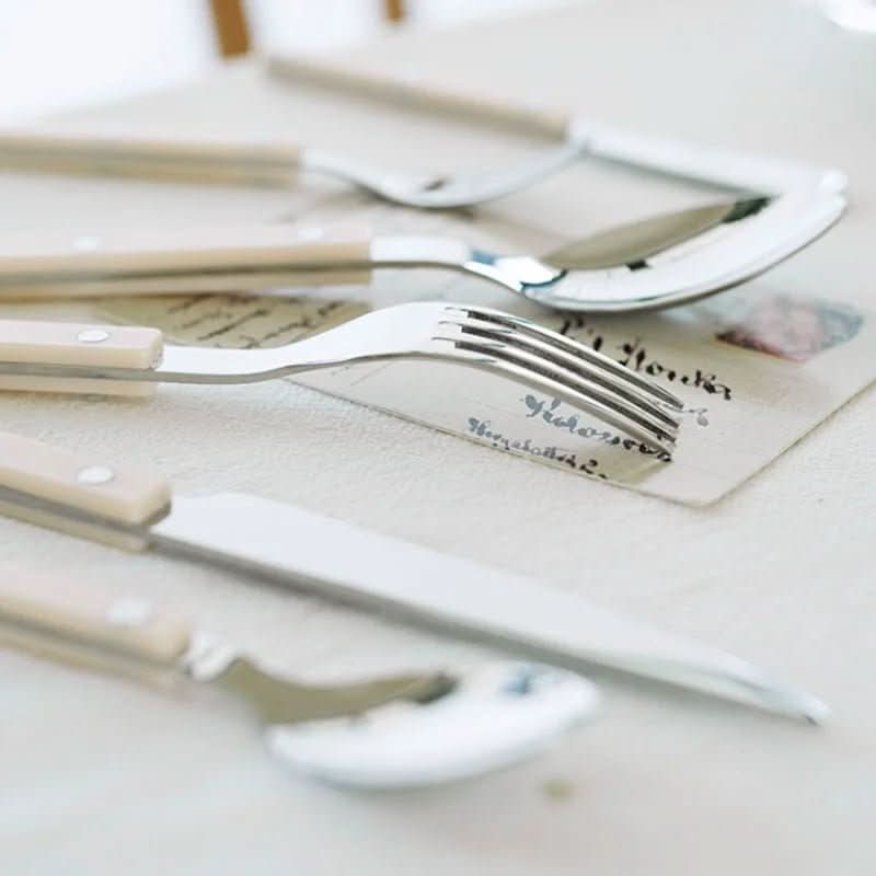 24-piece stainless steel cutlery set with engraving | Ka-mostore