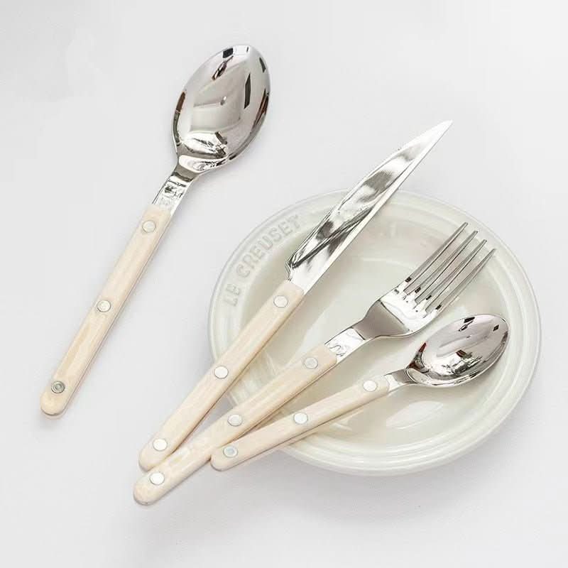 24-piece stainless steel cutlery set with engraving | Ka-mostore