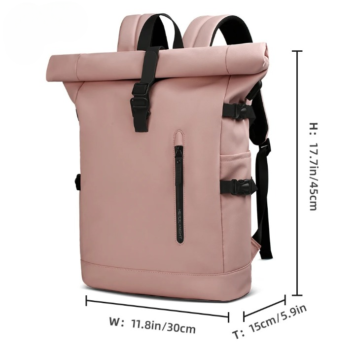 Rucsac geantă de bicicletă 3-în-1 cu închidere rulabilă, impermeabil, versatil | Ka-mostore