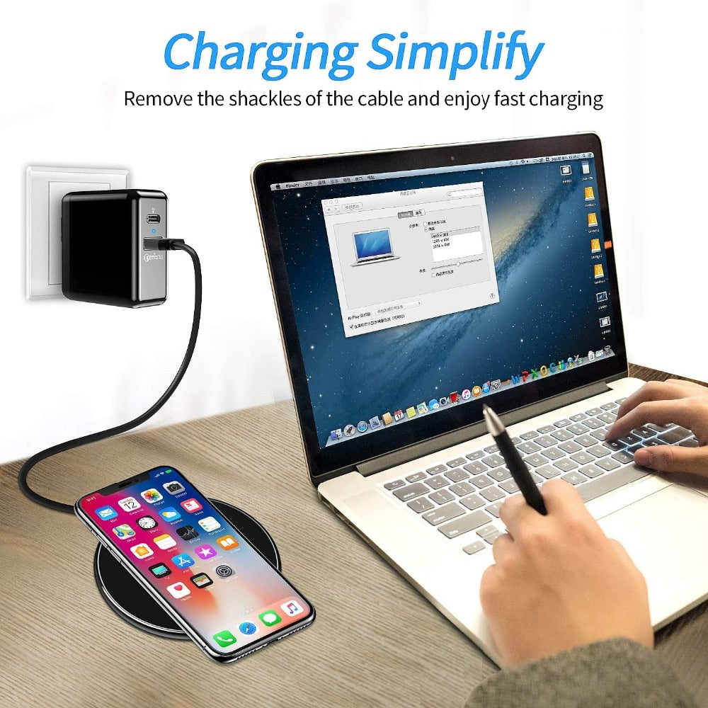 30W Schnelllade-Pad für kabelloses Laden | Premium USB-C MagSafe-Ladegerät für Apple iPhone, Samsung & Android – Schnelllade-Pad für kabelloses Laden | Ka-mostore