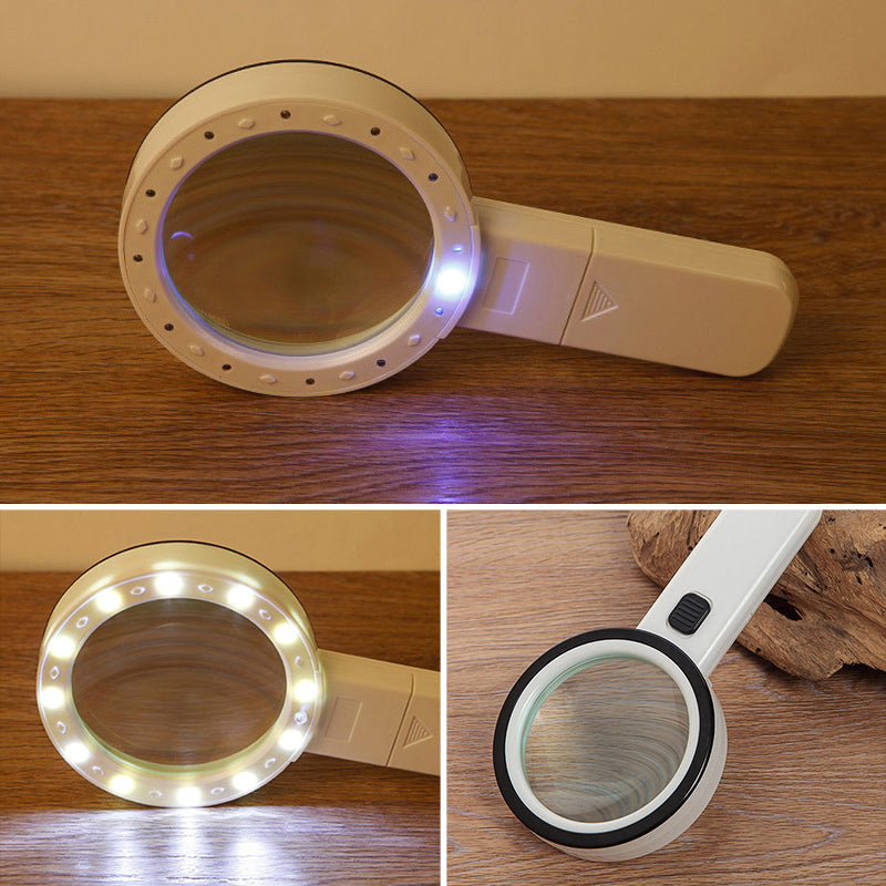 30x optisk forstørrelsesglas med LED-lys | Ka-mostore