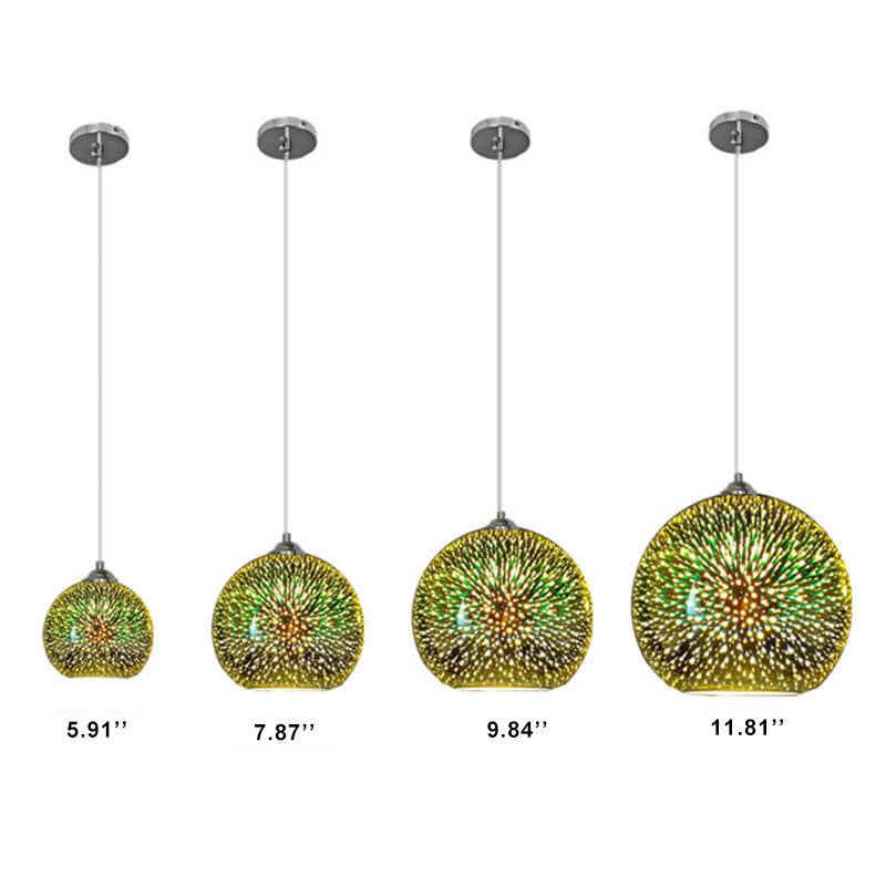 3D Firework Glass Pendant Light | Creative Colored Glass Design | Ka-mostore