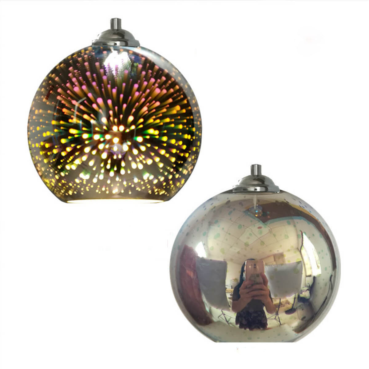 3D Firework Glass Pendant Light | Creative Colored Glass Design | Ka-mostore