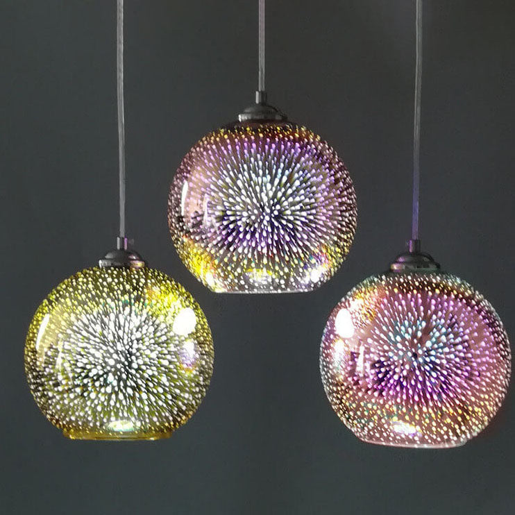 3D Firework Glass Pendant Light | Creative Colored Glass Design | Ka-mostore