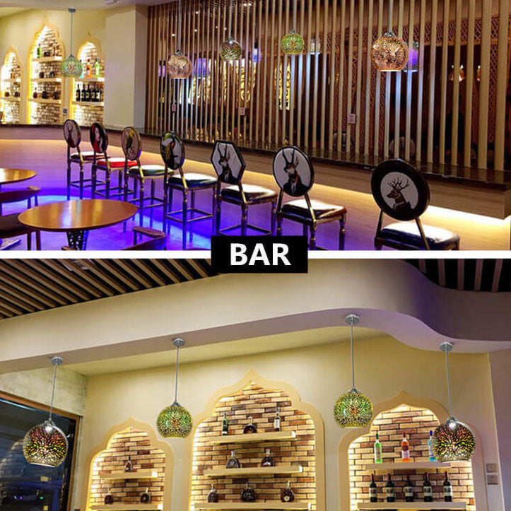 3D Firework Glass Pendant Light | Creative Colored Glass Design | Ka-mostore