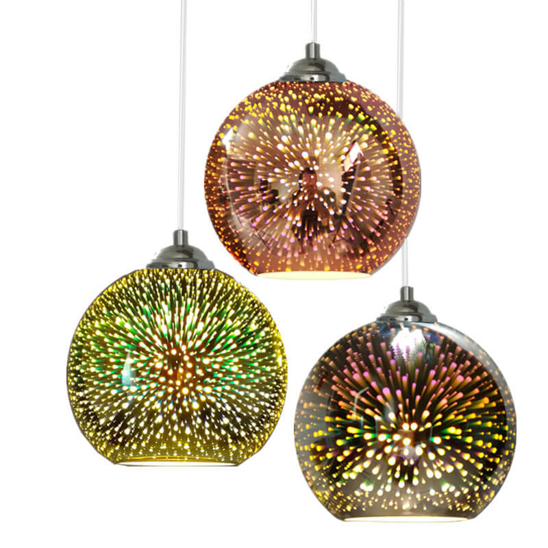 3D Firework Glass Pendant Light | Creative Colored Glass Design | Ka-mostore