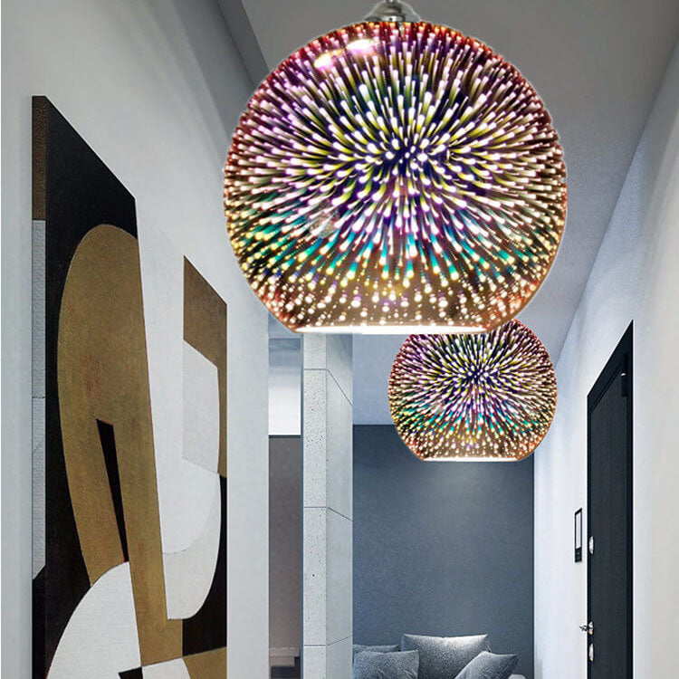 3D Firework Glass Pendant Light | Creative Colored Glass Design | Ka-mostore