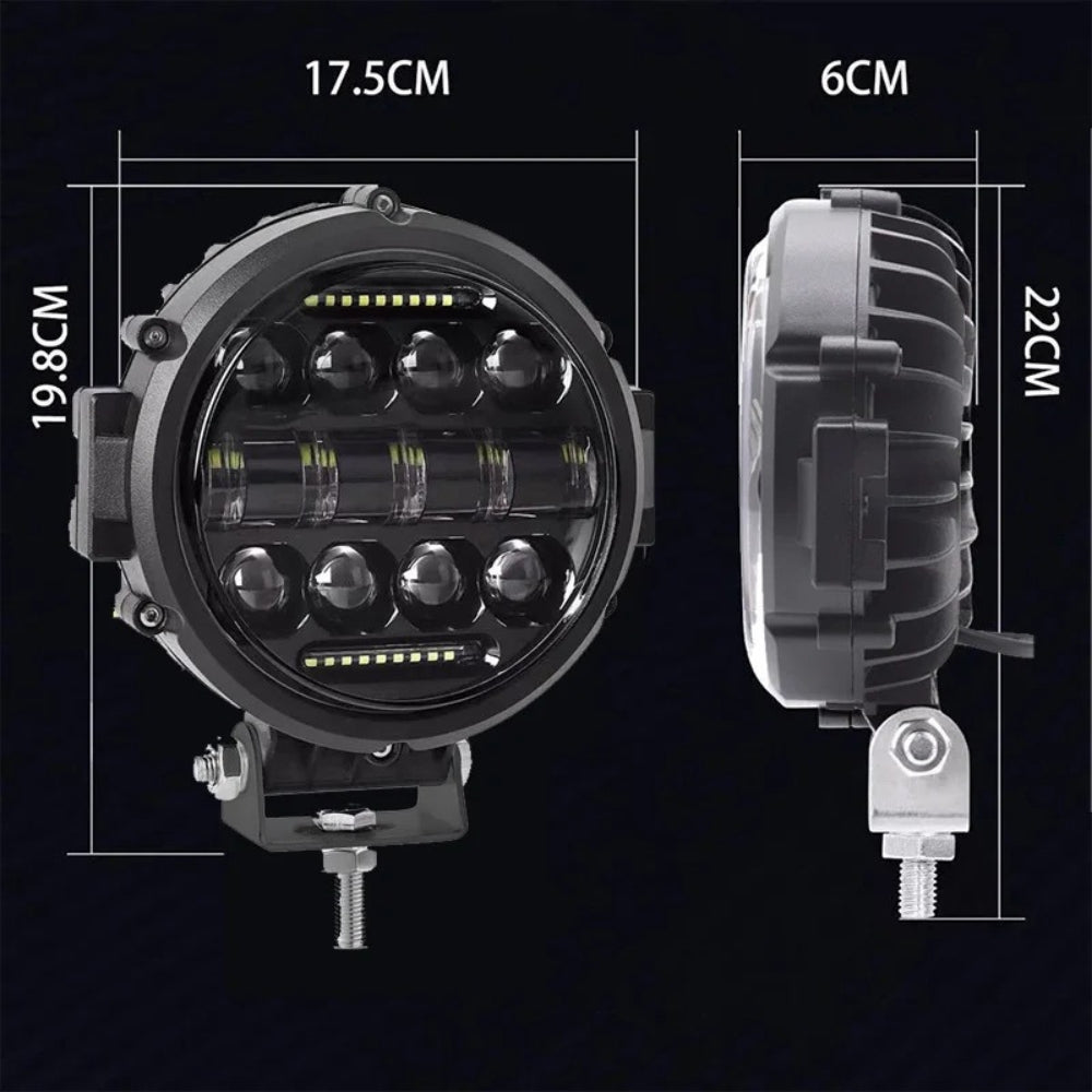 7-inch ronde LED off-road voertuigverlichting | Ka-mostore