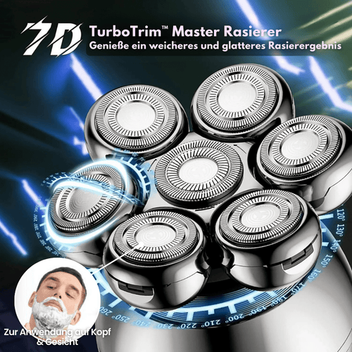 7D Electric Shaver with IP68 Water Protection and USB Charging | Ka-mostore