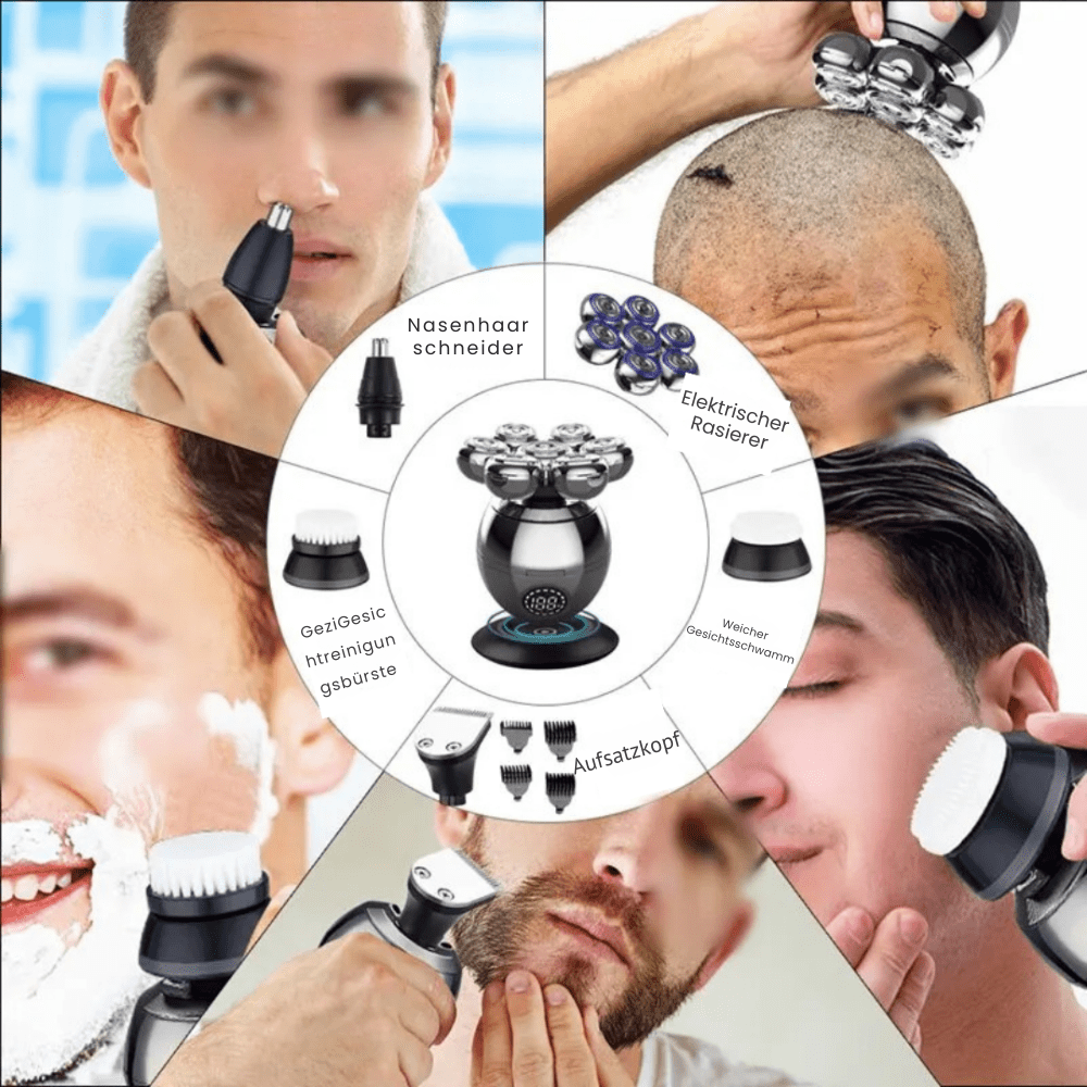 7D Electric Shaver with IP68 Water Protection and USB Charging | Ka-mostore