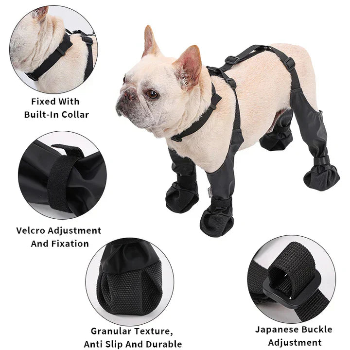 Verstellbare Hundeschuhe | Atmungsaktiv, Wasserdicht und Rutschfest | Ka-mostore