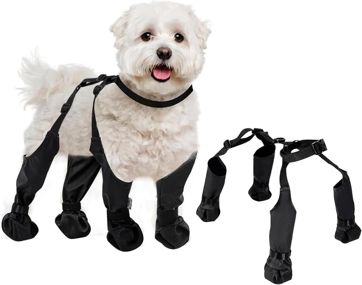 Verstellbare Hundeschuhe | Atmungsaktiv, Wasserdicht und Rutschfest | Ka-mostore