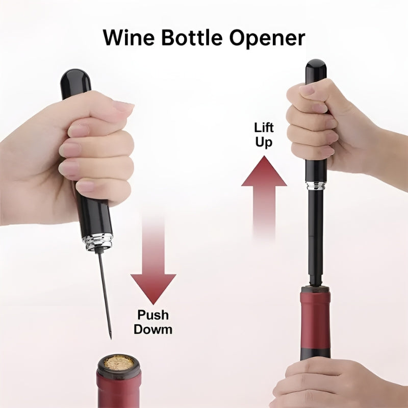 Effortless Air Pressure Wine Opener | Ka-mostore