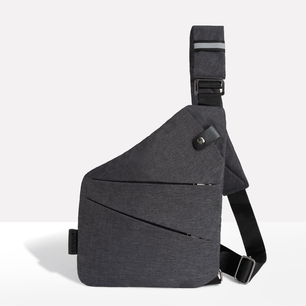 Protirozsáhlová crossbody taška se skrytými zipy | Ka-mostore