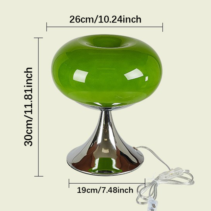 Skleněná stolní lampa ve stylu Apple s designem Bauhaus | Ka-mostore