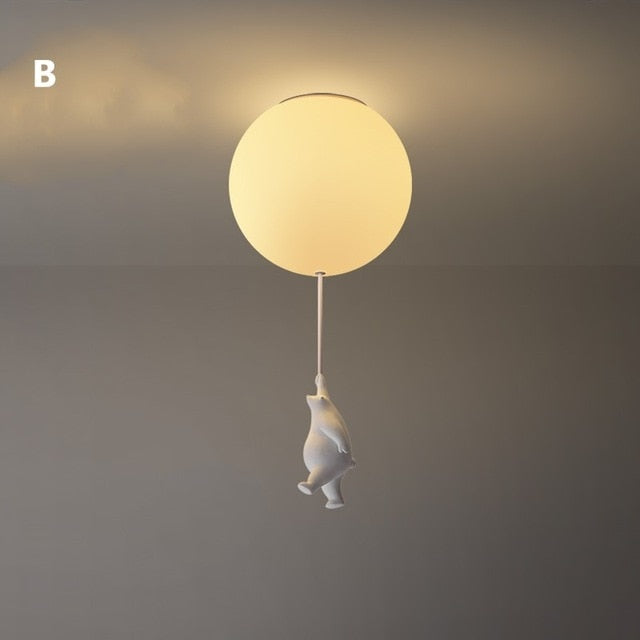Stropní svítidlo Balónový medvěd | Hrací medvědí design | Ka-mostore