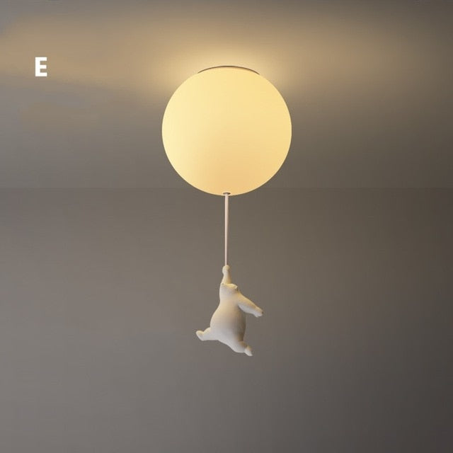 Stropní svítidlo Balónový medvěd | Hrací medvědí design | Ka-mostore