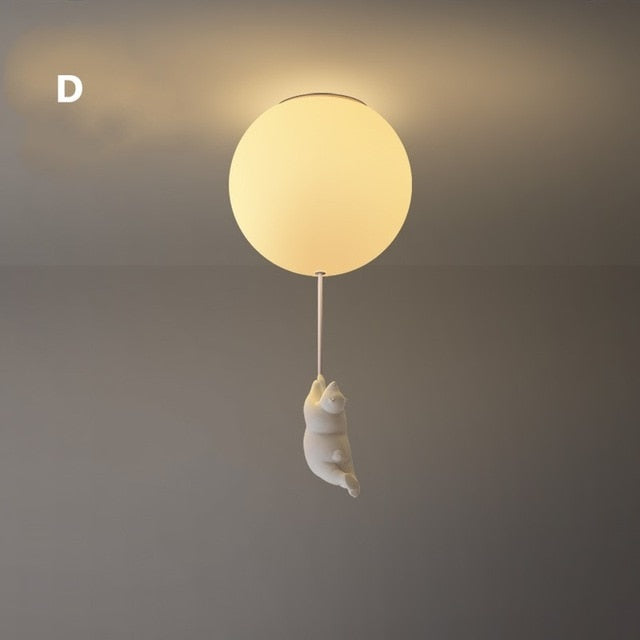 Stropní svítidlo Balónový medvěd | Hrací medvědí design | Ka-mostore