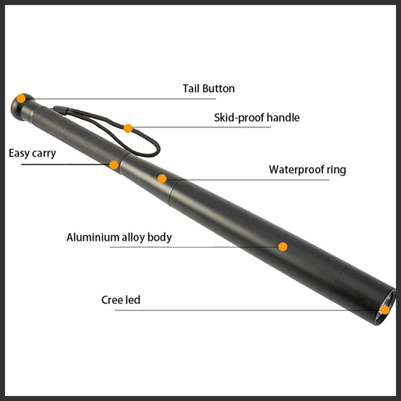 LED Bat Torch | 3 Light Modes, Aluminum | For Emergencies | Ka-mostore