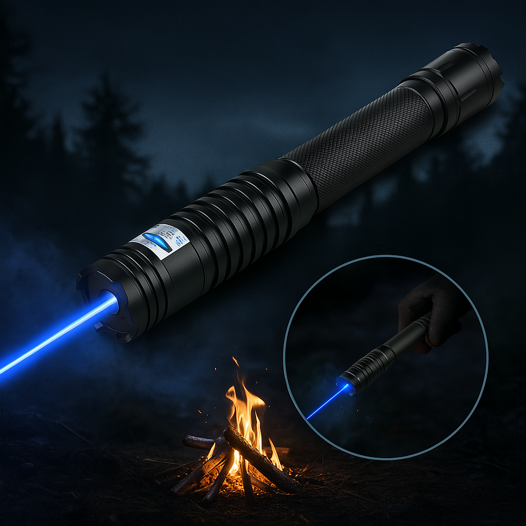 ブルーレーザーポインター | 450nm 高出力ビーム | 5000m以上の戦術射程 | 焦点調整可能 | Ka-mostore