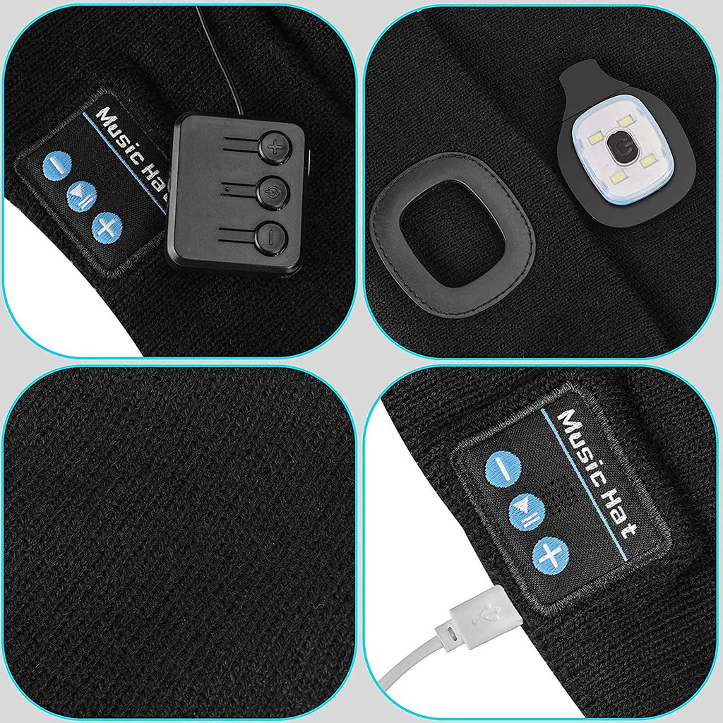 Svítící čepice s Bluetooth sluchátky | Ka-mostore