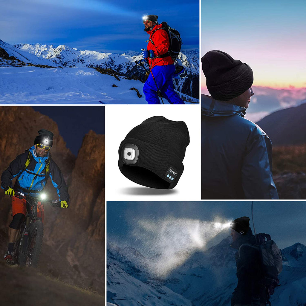 Svítící čepice s Bluetooth sluchátky | Ka-mostore