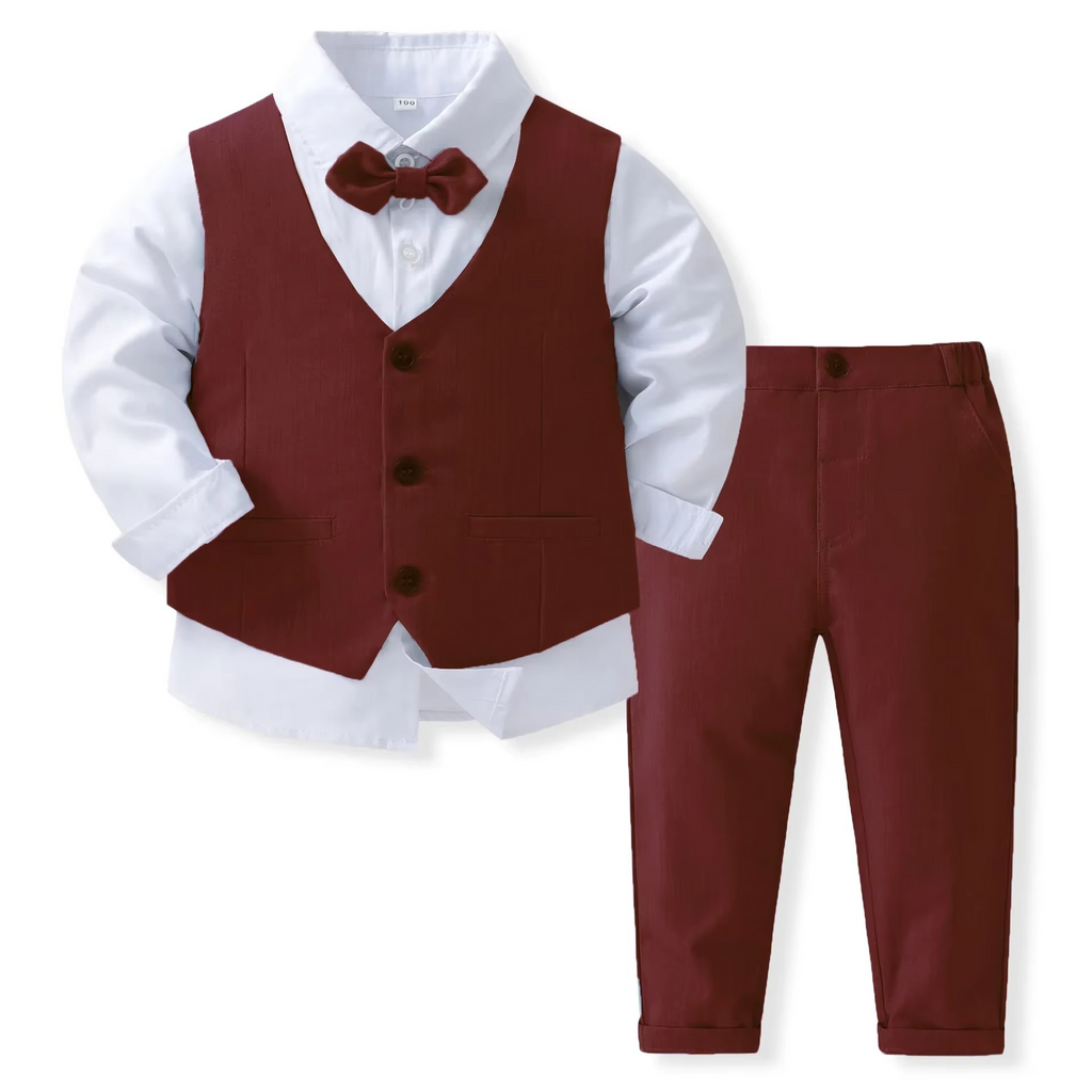 Boys' Formal Cotton Outfit Set for Toddlers and Kids | Ka-mostore