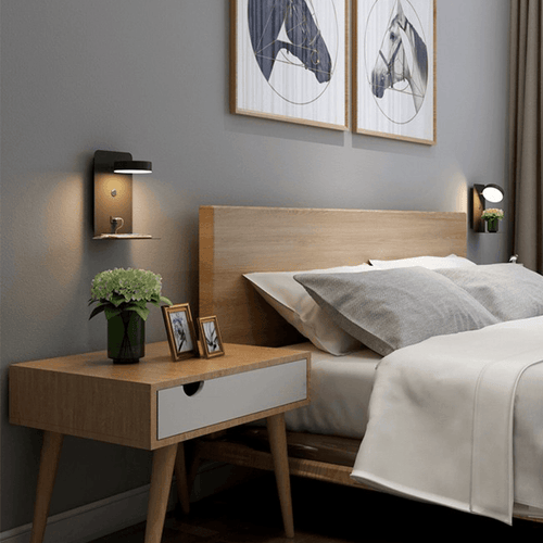 BrightSpot Night Lamp with Charger – 330° Rotation LED Desk Light with USB Charging Dock | Ka-mostore