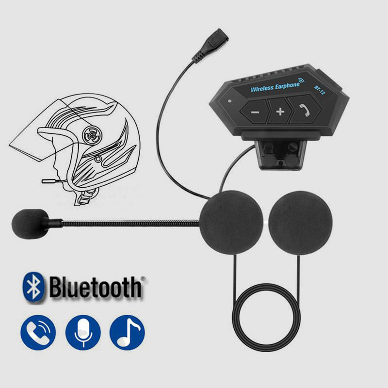 אוזניות בלוטות' לקסדה למוטוריקה BT12 | Ka-mostore