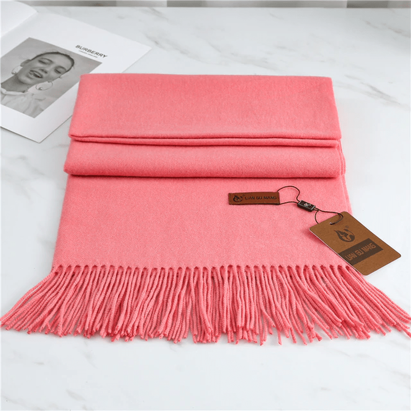 Kašmírová šála s třásněmi pro teplo a eleganci | Ka-mostore