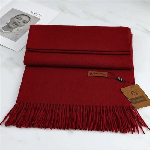 Cashmere Scarf with Tassels for Warmth and Elegance | Ka-mostore