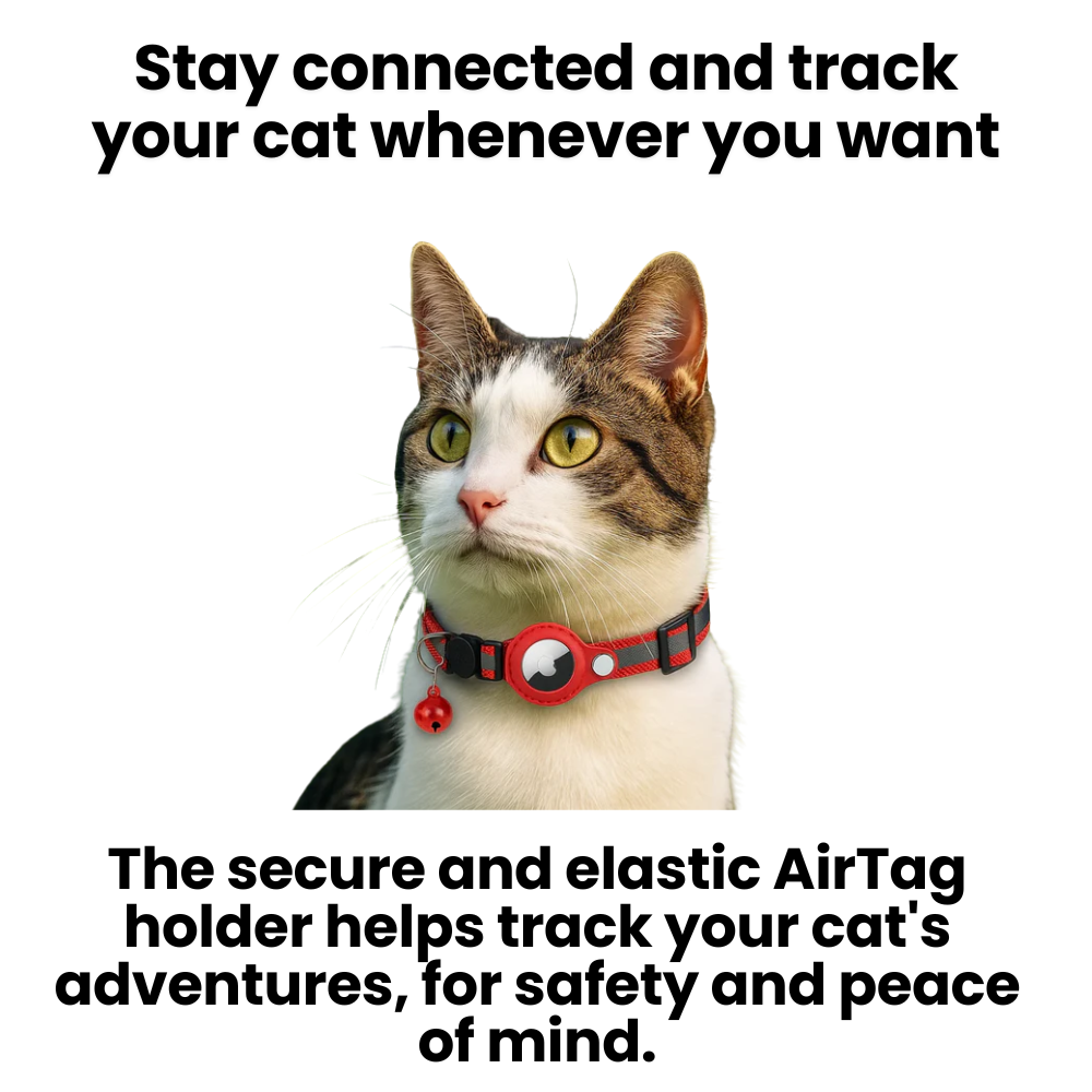 Cat GPS Tracking Collar | Quick Release Lock, Reflective Design & Durable for Outdoor Safety Adventures | Ka-mostore