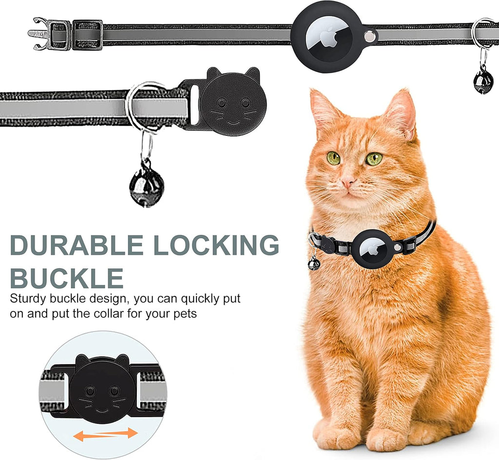 Cat GPS Tracking Collar | Quick Release Lock, Reflective Design & Durable for Outdoor Safety Adventures | Ka-mostore