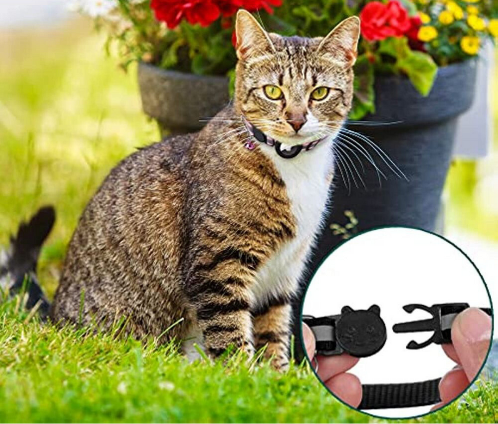Cat GPS Tracking Collar | Quick Release Lock, Reflective Design & Durable for Outdoor Safety Adventures | Ka-mostore
