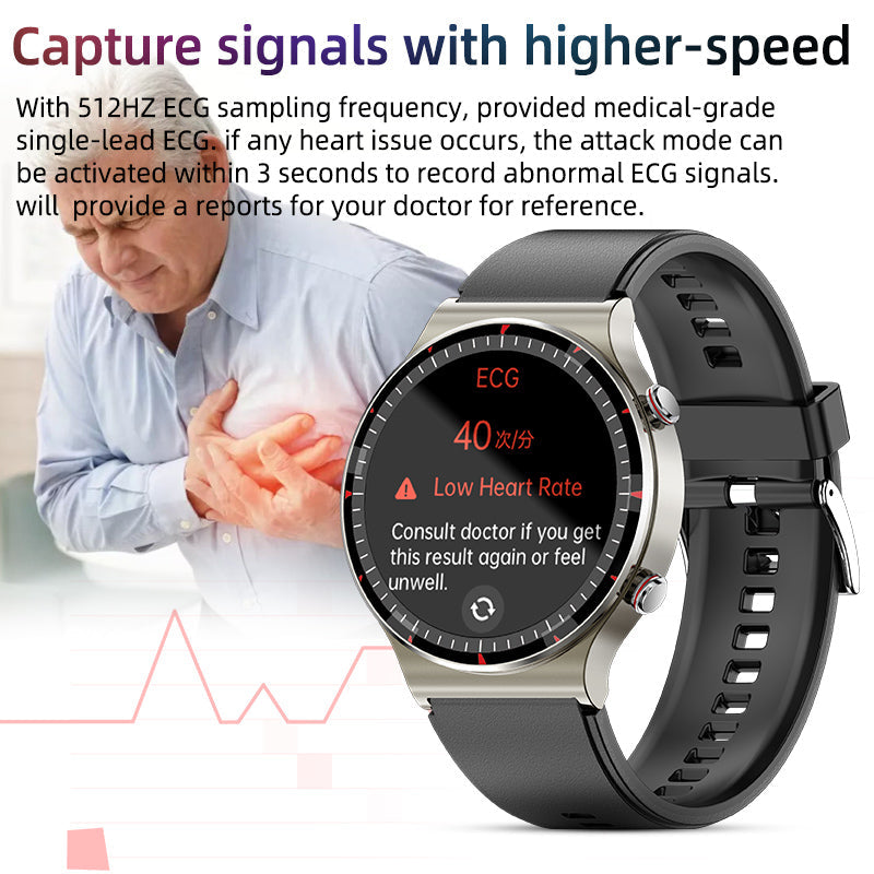 CFDA EKG Blood Oxygen Heart Rate Health Monitoring Smart Watch | Ka-mostore